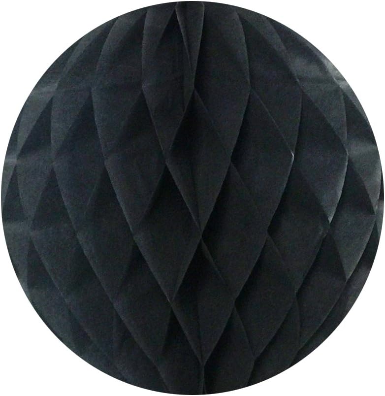 Allydrew 8 Inch Tissue Honeycomb Ball 4 Pack Black