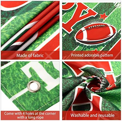 Tatuo Football Themed Birthday Party Decor Banner