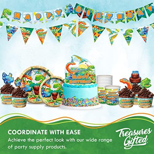Treasures Gifted Dinosaur Party Decorations Set for 24 Guests