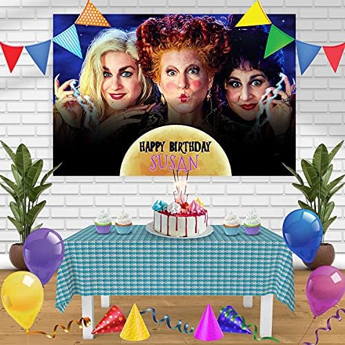 Hocus Pocus Birthday Banner Personalized 5x3 Feet