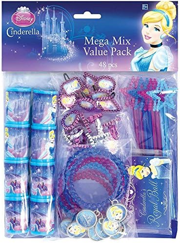 Disney Cinderella Party Favor Value Pack 48 Pieces