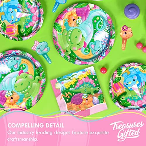 Treasures Gifted Dinosaur Party Decorations for Girls