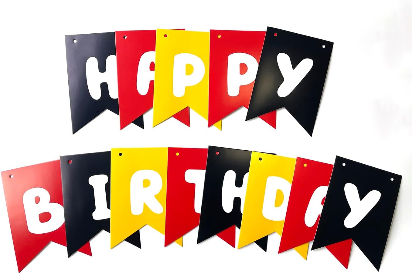 Runhiskii Happy Birthday Banner Decorations for Kids Party