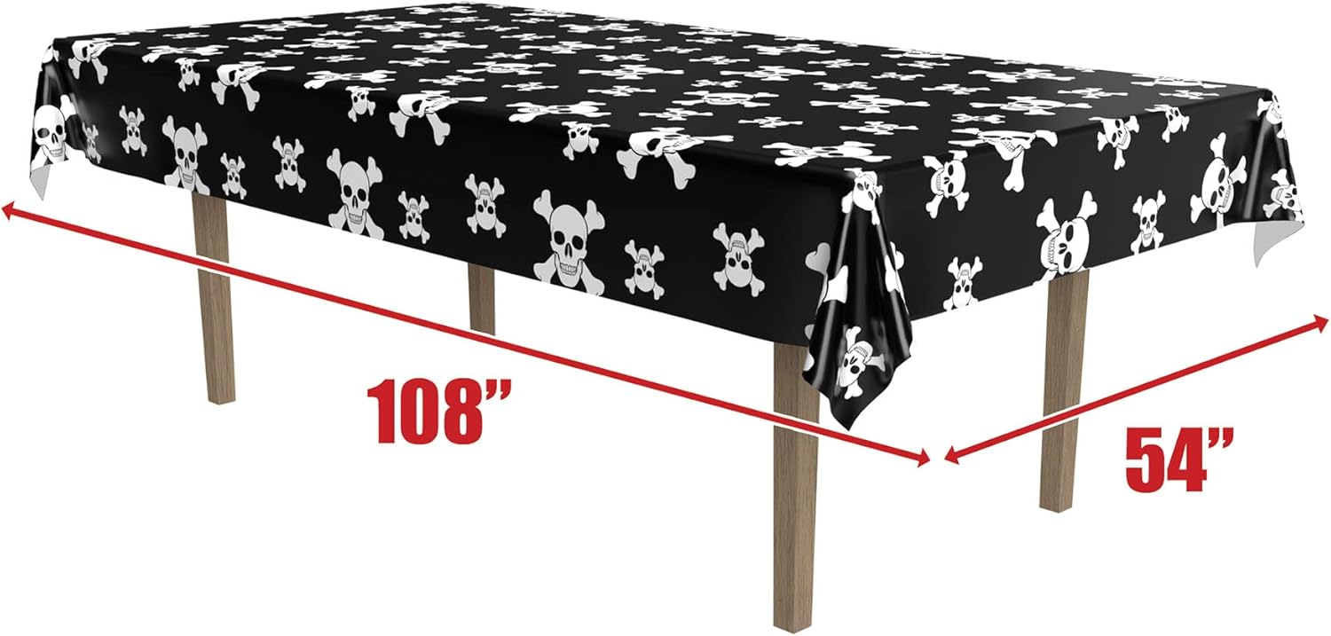 Beistle Pirate Print Table Cover 54x108 Inch