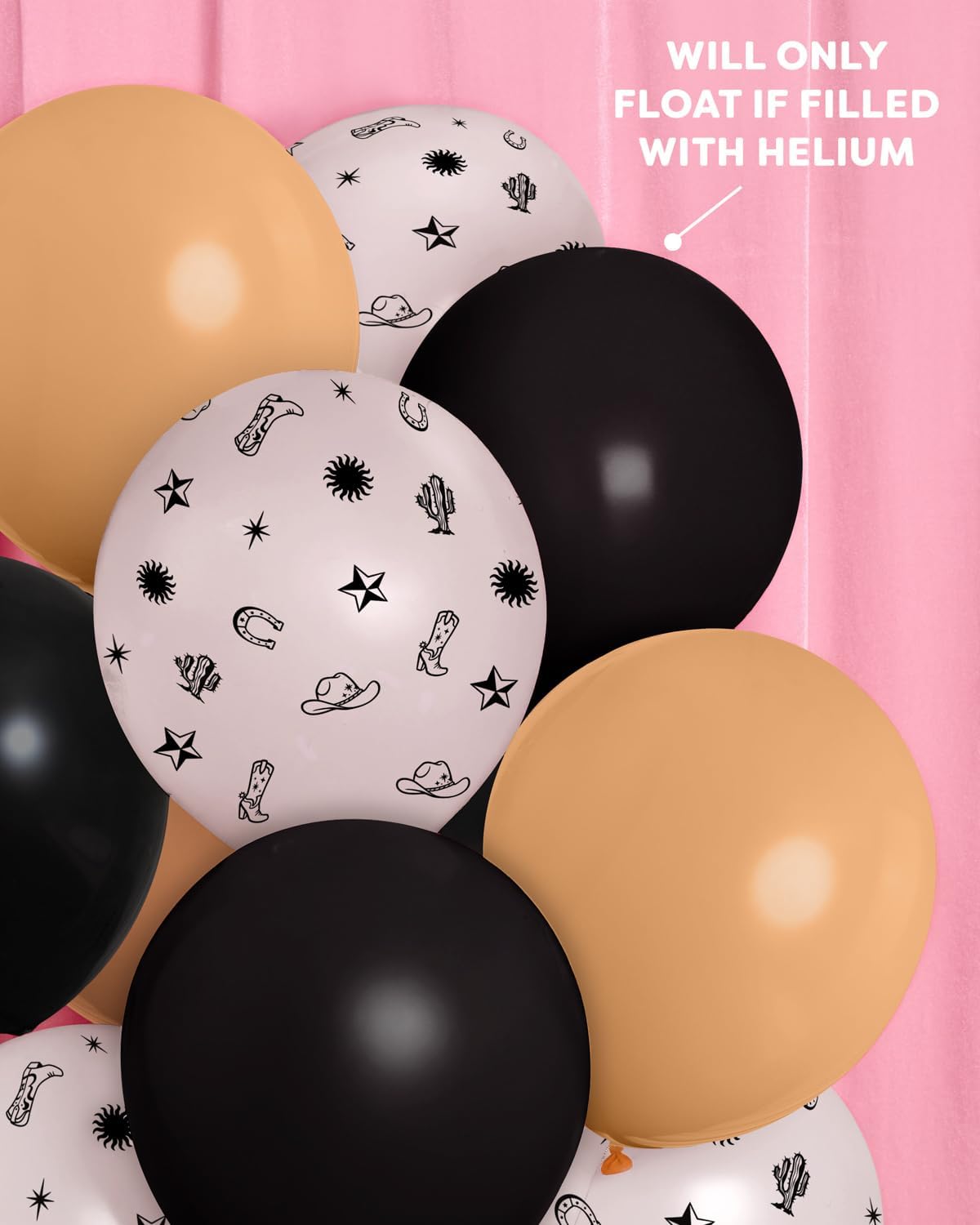 Xo Fetti Western Balloon Set 24 pcs
