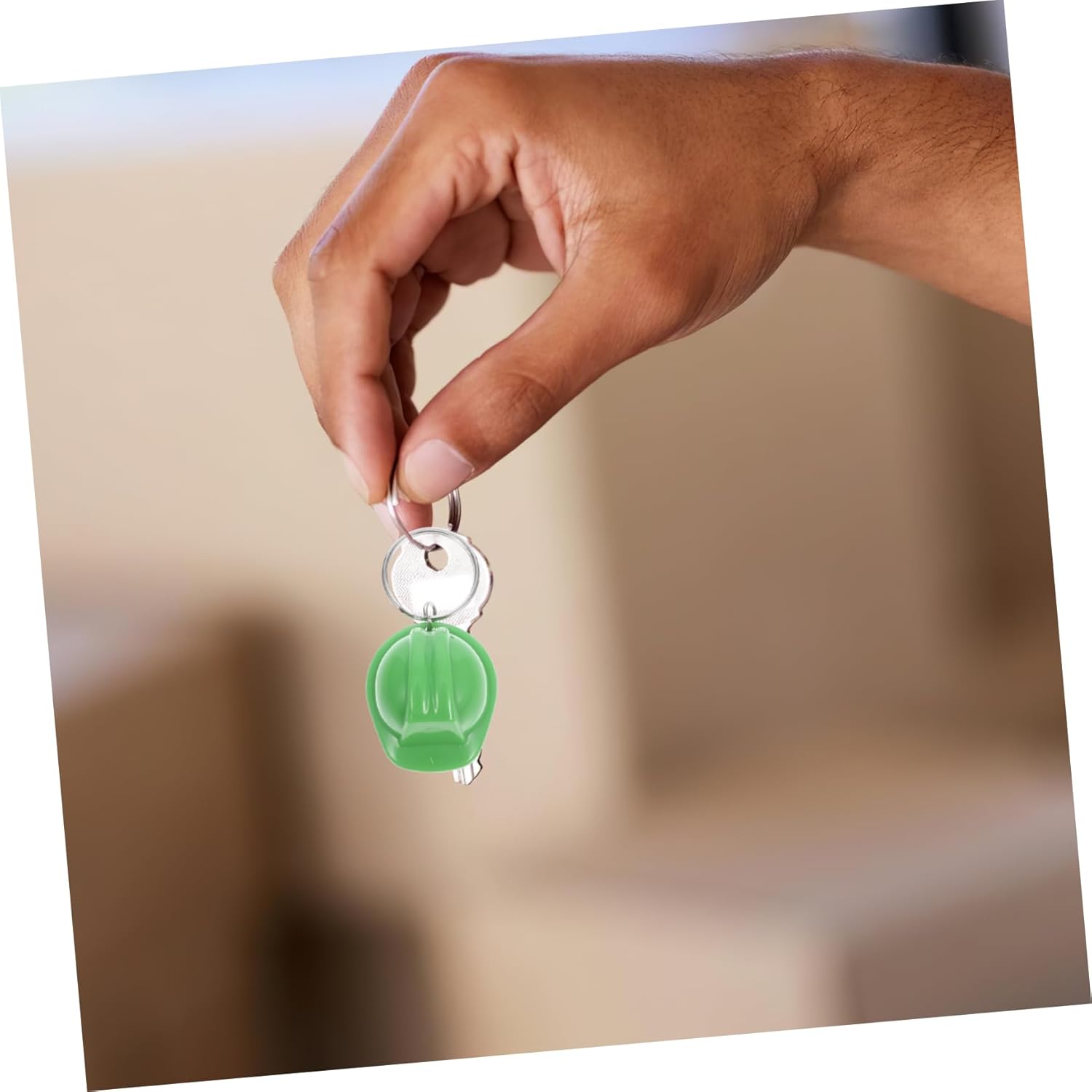 Cabilock 4pcs Mini Construction Helmet Keychain