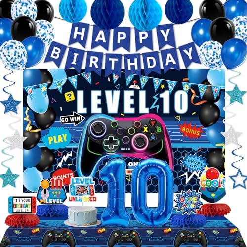 10th Birthday Gaming Decor Kit for Boys