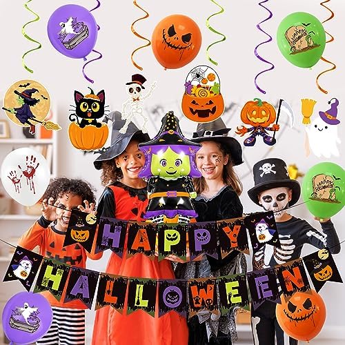LeeSky Halloween Party Decorations Banner
