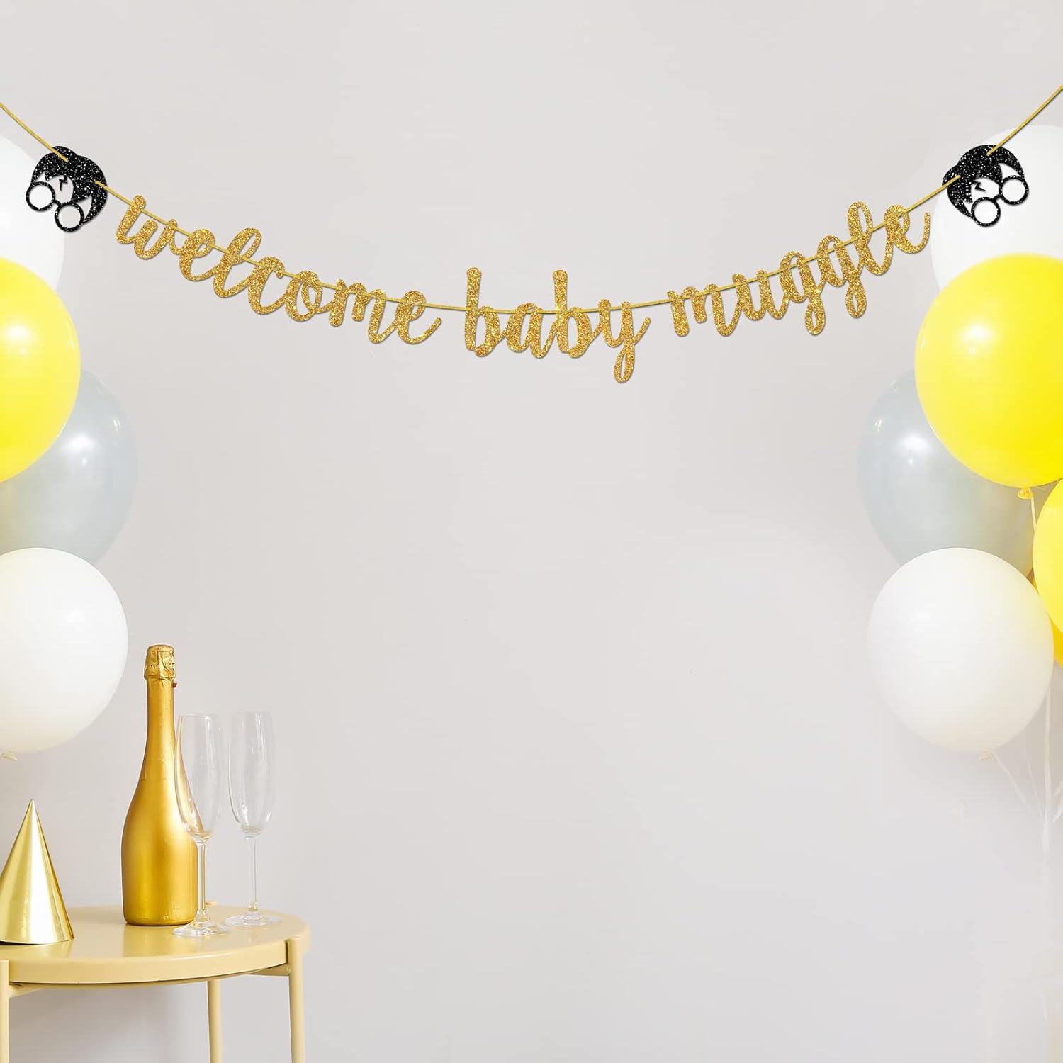 Welcome Baby Muggle Banner for Birthday Party Decorations