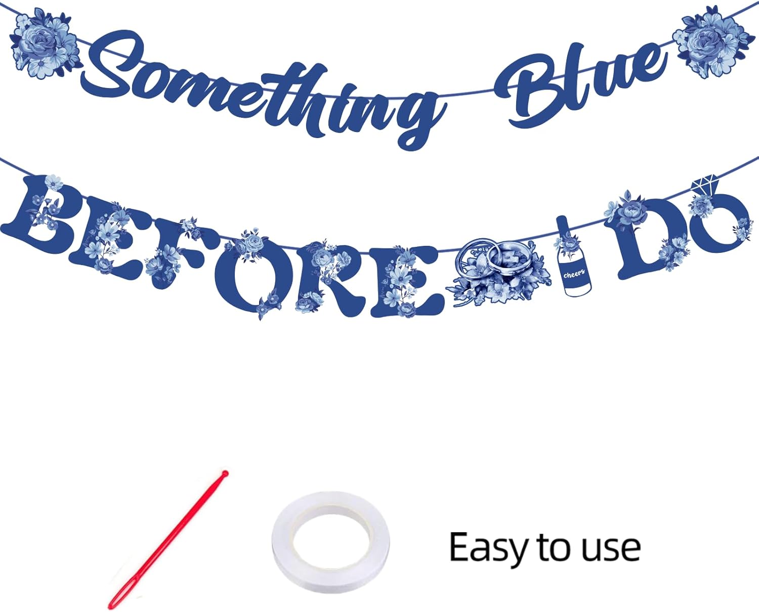 Something Blue Before I Do Banner for Women Girl