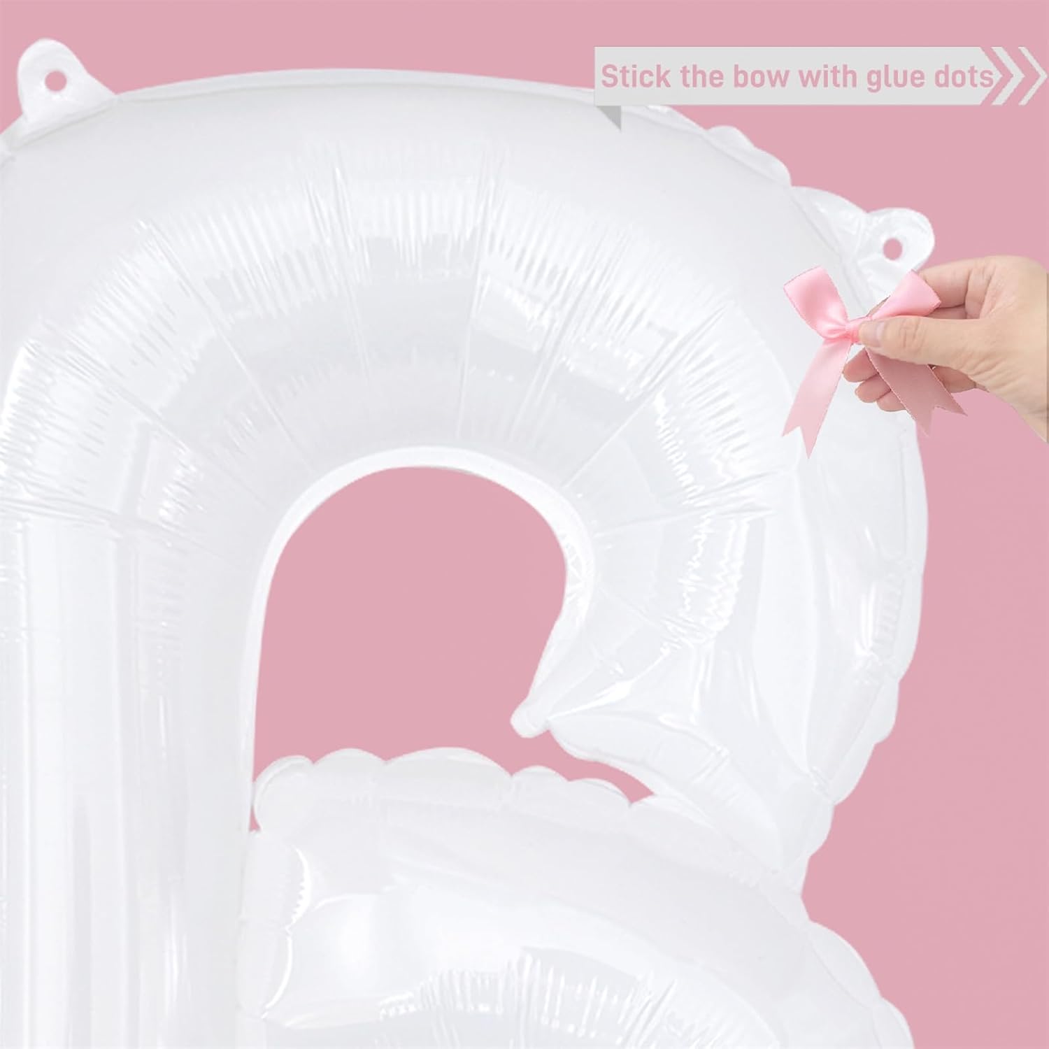 Pink Bow Bride Balloons 40 Inch for Wedding Decorations