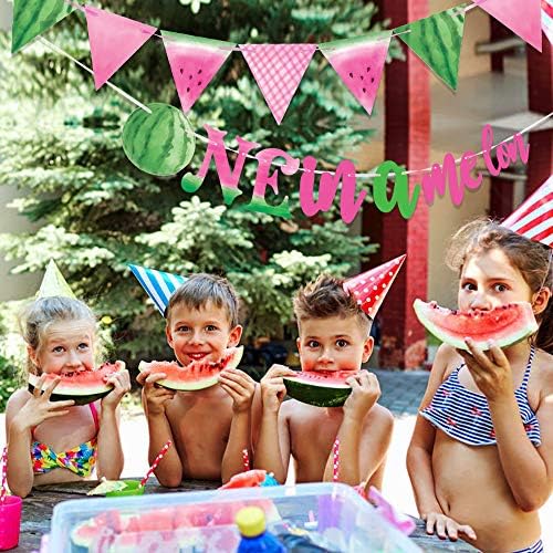 Watermelon Birthday Banner for Summer Kids Party Decor