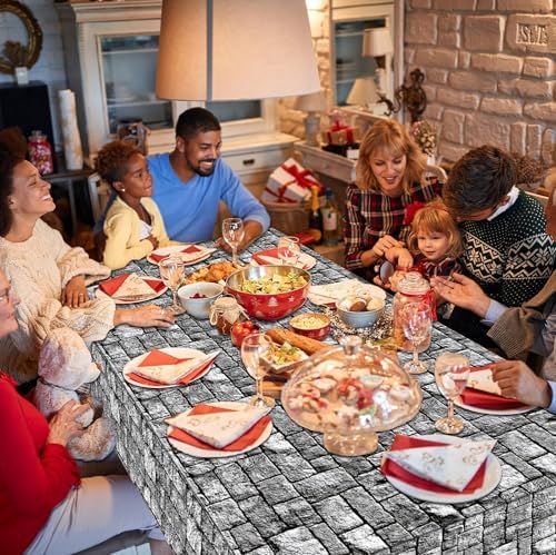 100FT x 51 Inch Medieval Themed Stone Wall Tablecloth Roll