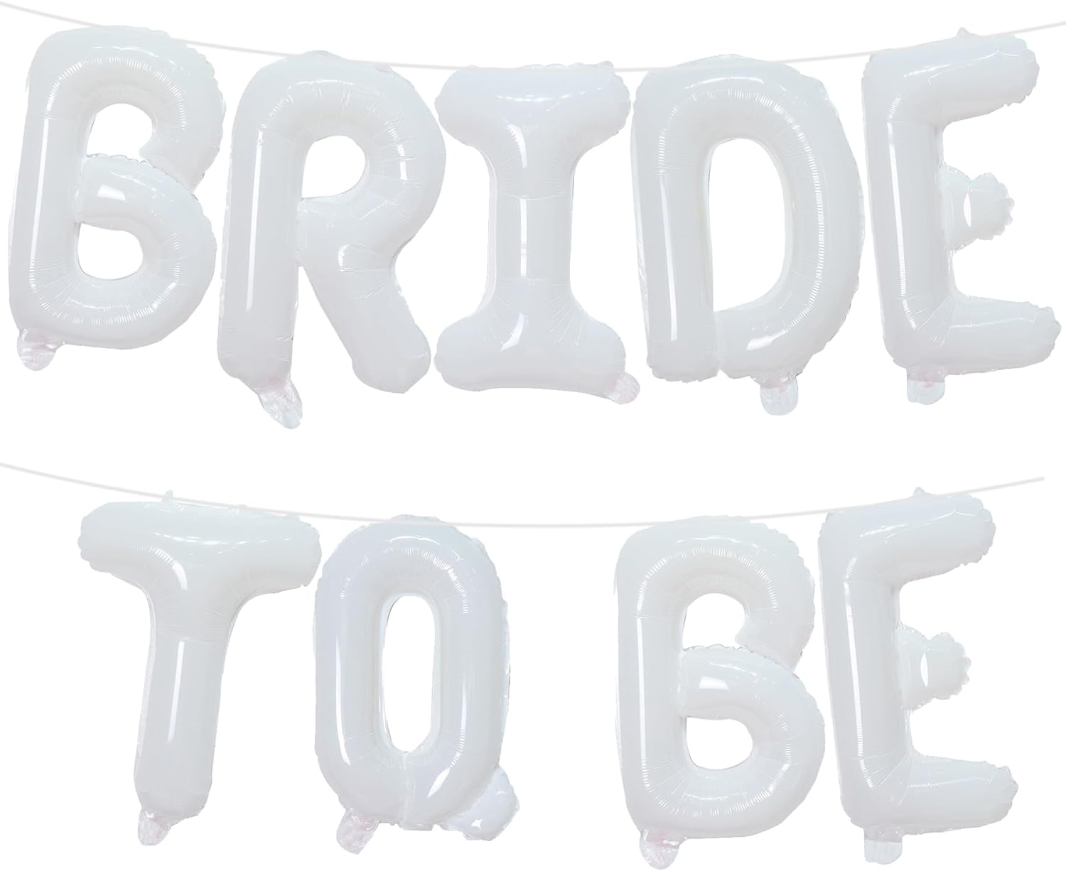 Tellpet Bride To Be Balloons Banner White