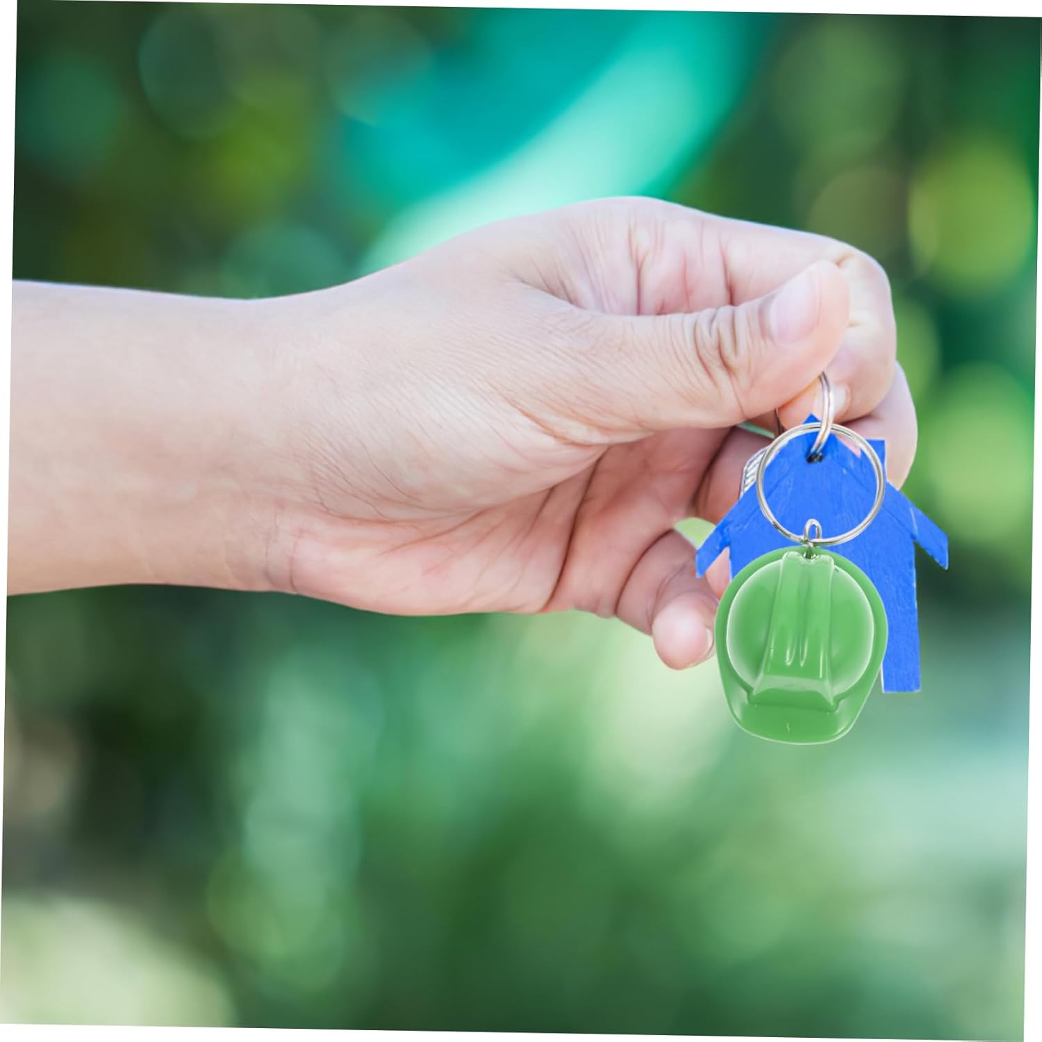 Cabilock 4pcs Mini Construction Helmet Keychain