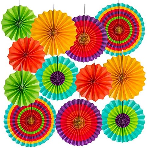 Super Z Outlet Paper Fans for Kids Party Decorations