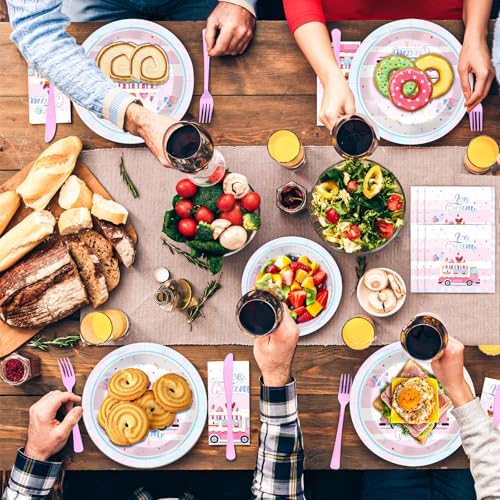 168 Pcs Ice Cream Party Supplies Set for 24 Guests