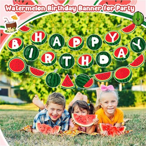 MotiMind Watermelon Birthday Banner Set