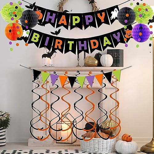 Saliyaa Halloween Birthday Decor Banners