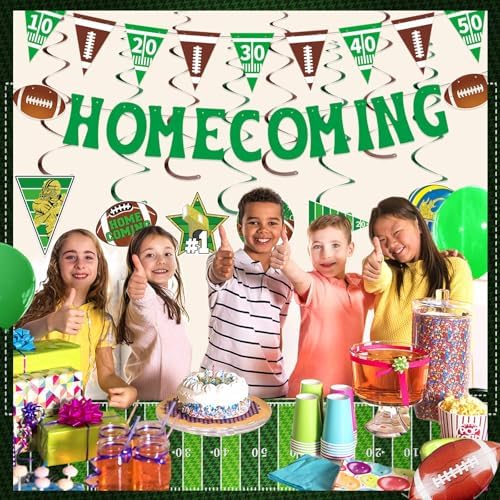10 Pcs Football Homecoming Decor Set