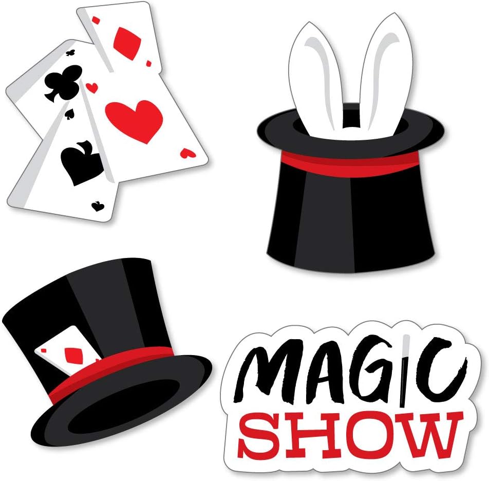 Ta-Da Magic Show Birthday Party Cut Outs 24 Count