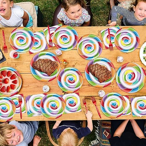 96pcs Candyland Party Supplies for Kids Birthday Baby Shower