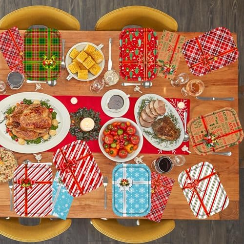 Juweked 60 Pc Christmas Paper Plates Napkins Set