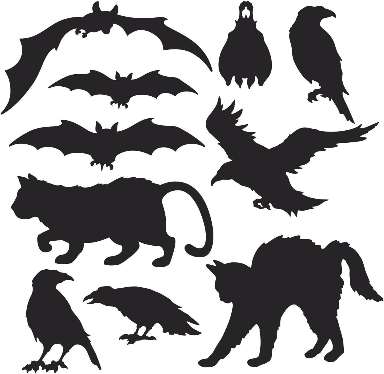 Beistle Halloween Wall Decor 5-12 Black