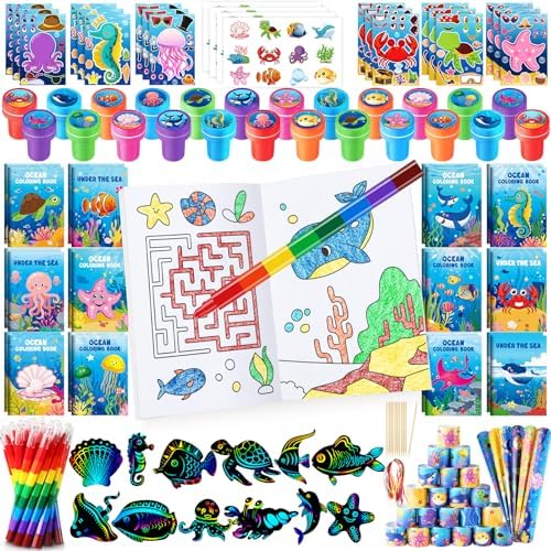 BenLouis 96Pcs Ocean Animals Party Favor Set