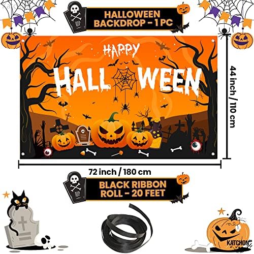 KatchOn Xtra Large Halloween Banner 72x44 Inch