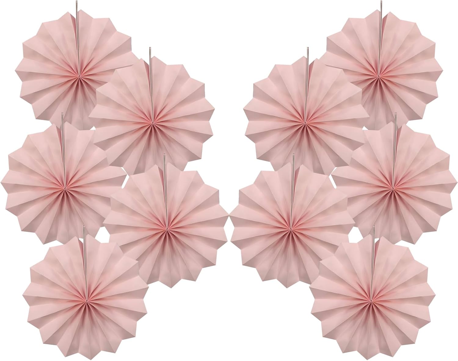 BARTHEW Pink Tissue Pom Poms Decorations Set