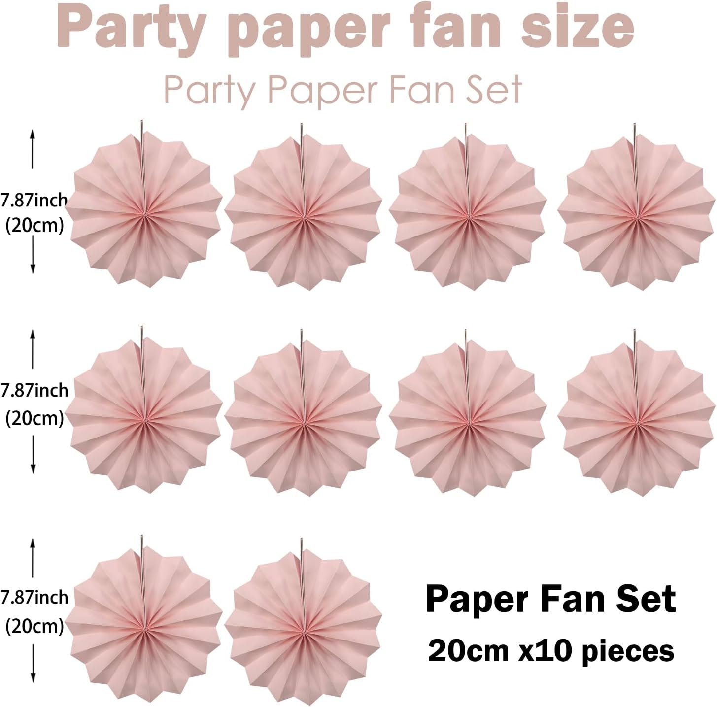BARTHEW Pink Tissue Pom Poms Decorations Set