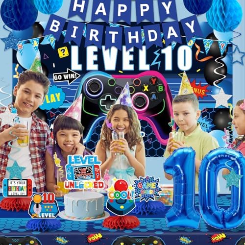 10th Birthday Gaming Decor Kit for Boys