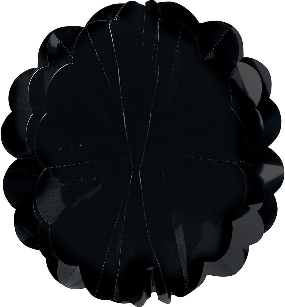 Creative Converting 8-inch Hanging Pom Pom - Black