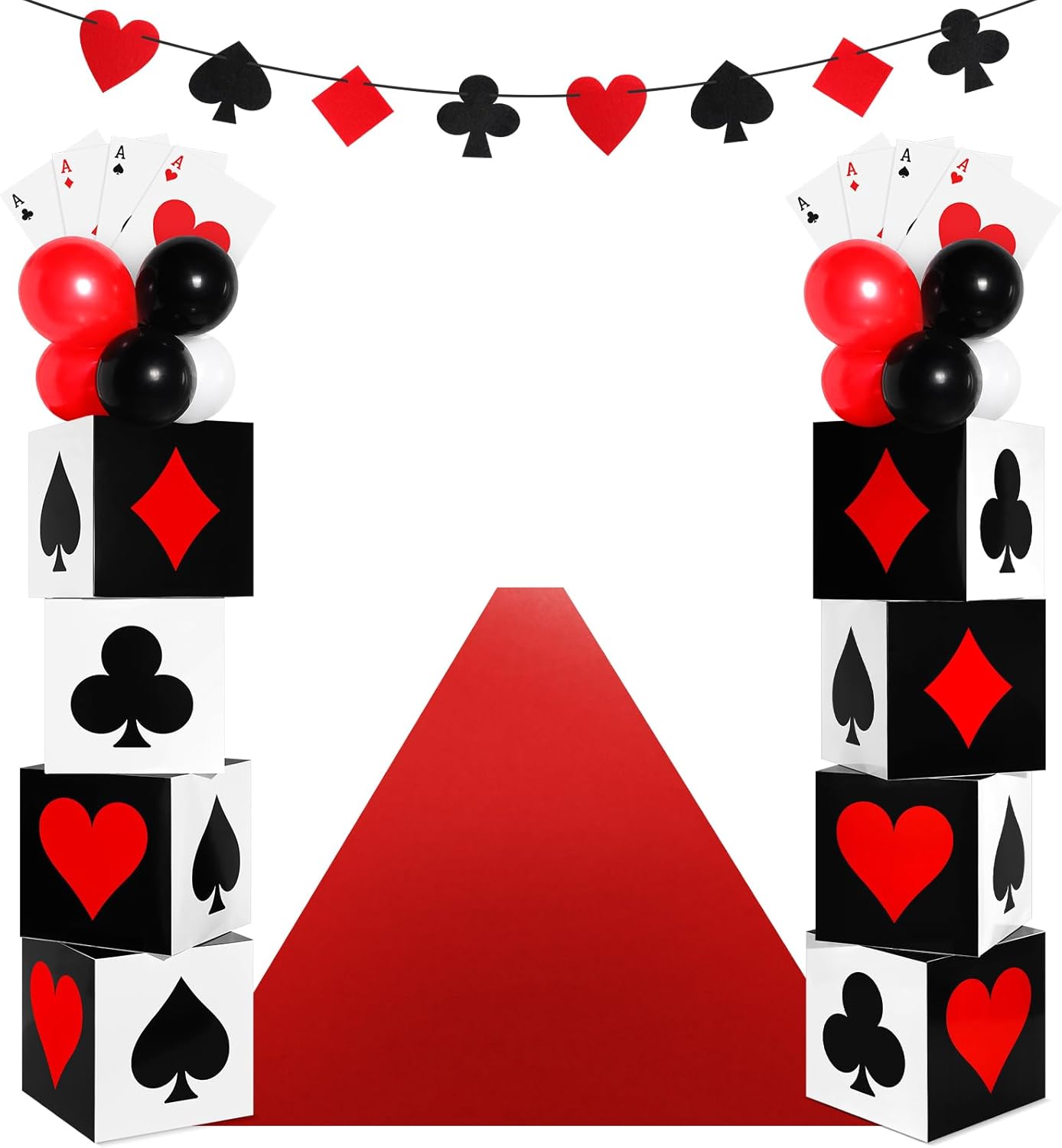 Zhanmai Casino Themed Decorations Set for Game Night Party