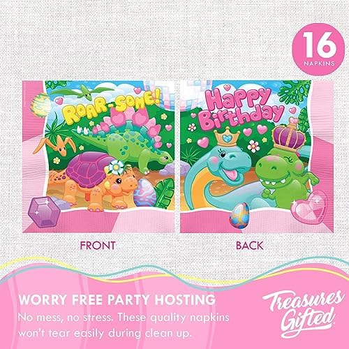 Treasures Gifted Dinosaur Party Decorations for Girls