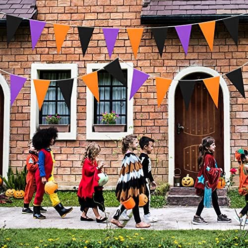 Tatuo 165 ft Halloween Pennant Banner for Party Decor