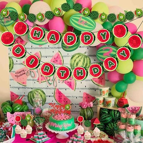 Seyal Watermelon Theme Birthday Party Decorations