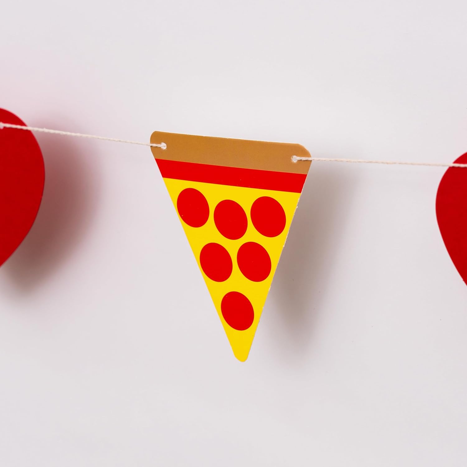 Love You Two Pizzas Banner Valentines Day Decor