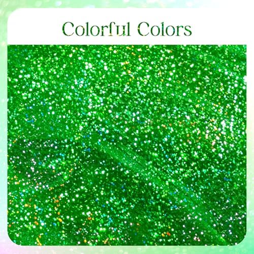 4 Pcs Green Holographic Laser Tablecloth 40x108