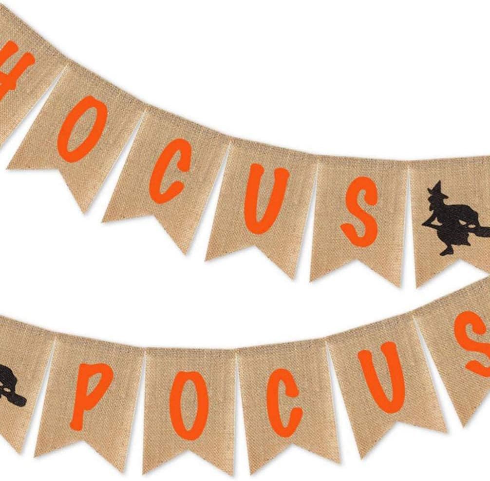 Halloween Banner with Bats and Pumpkins for Party Decoration