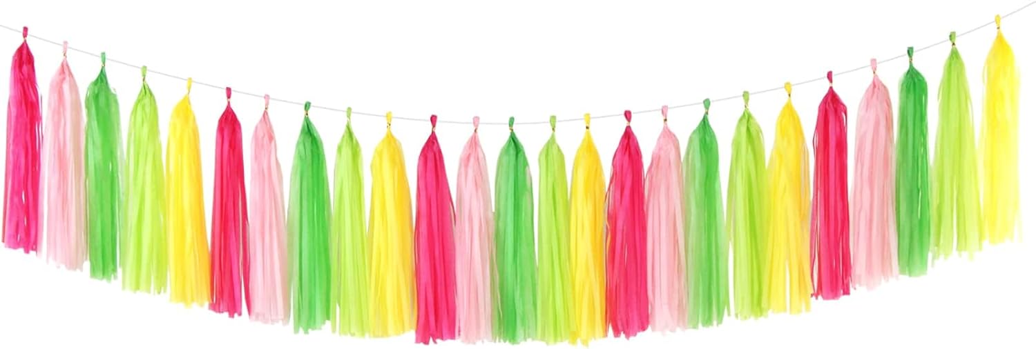 Panduola Hawaiian Tassel Garland 25pcs Decorations