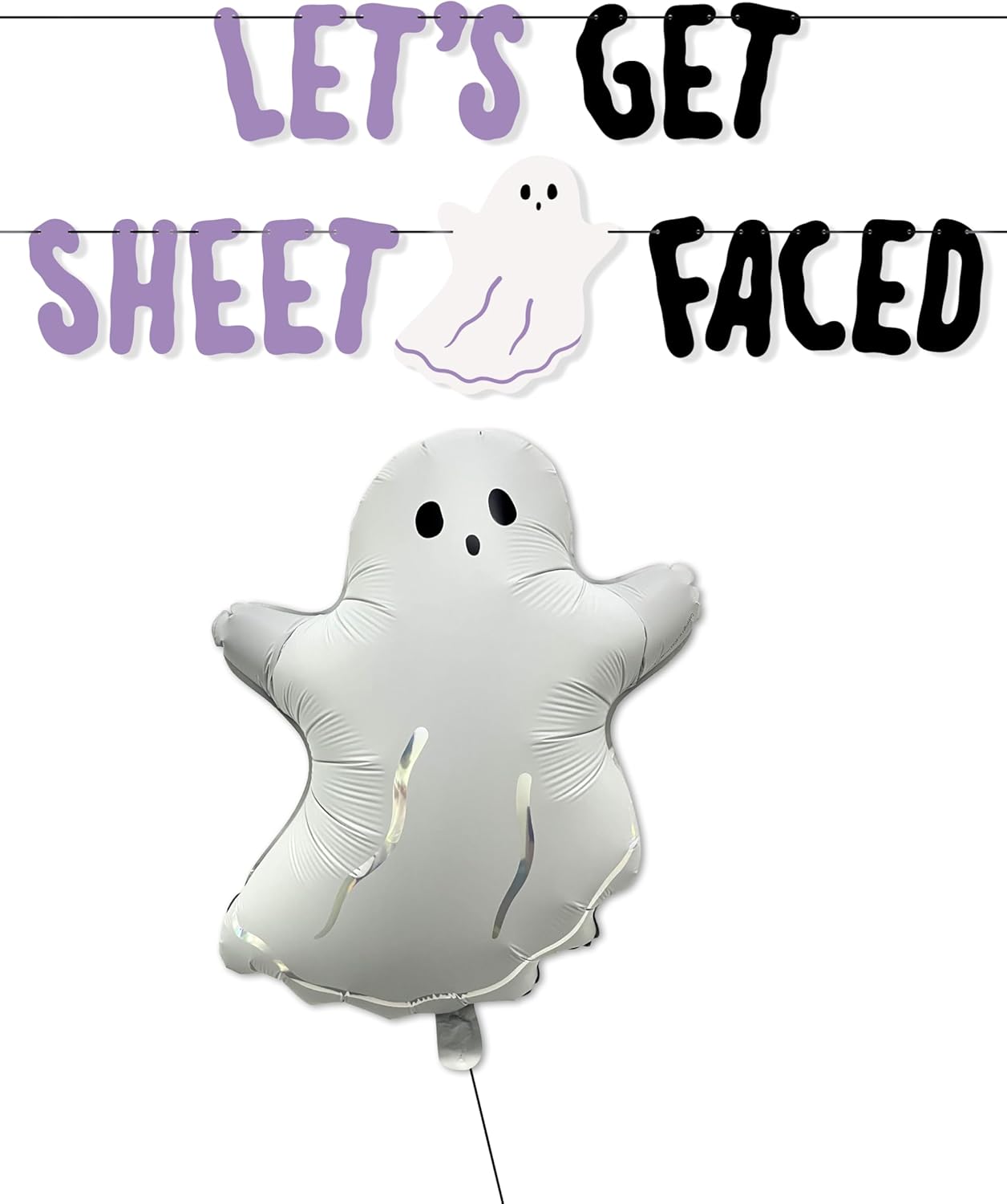 HOUSE OF PARTY Halloween Banner with Foil Balloons