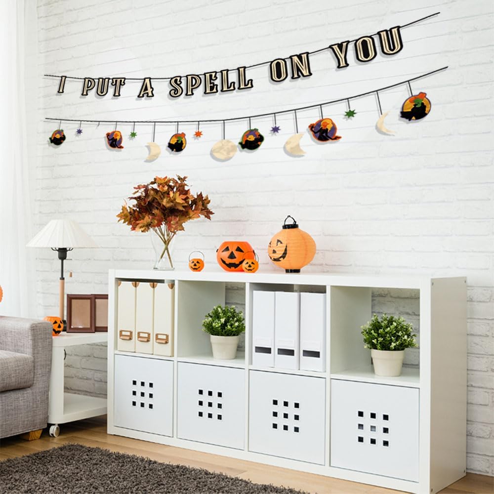 Hocus Pocus I Put A Spell On You Paper Banners 12ft 2 Pack