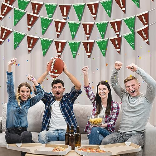 5 Packs Football Birthday Banner Party Decorations