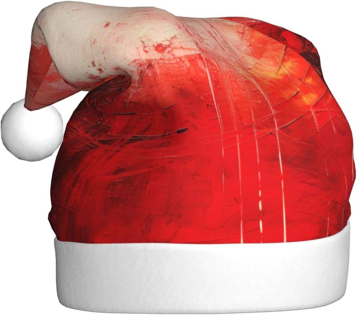 Qin And Zheng Abstract Painting Santa Hat Christmas Gift for Women