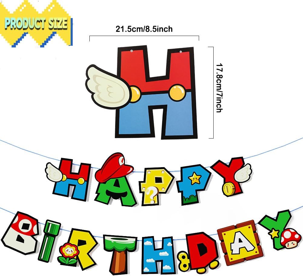 Game Bro Birthday Banner Gaming Theme Decor