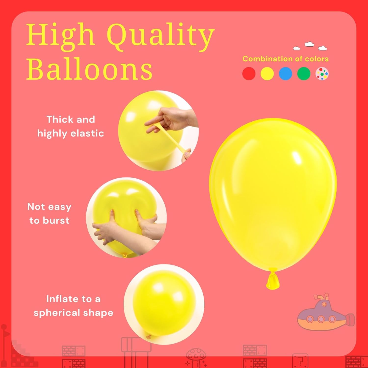 60pcs 12 Inch Latex Balloons for Birthday Party Decorations