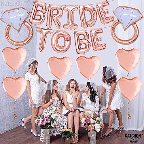 Rose Gold Bride To Be Balloons Pack of 17