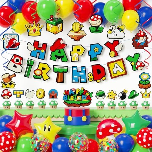 Game Bro Birthday Banner Gaming Theme Decor